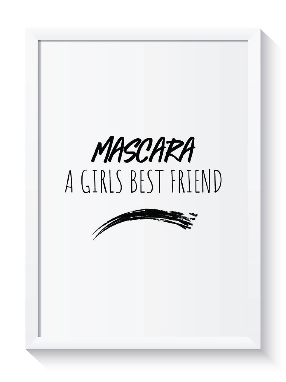 Thumbnail: Bedroom Wall Decor Mascara A Girls Best Friend Print
