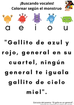 Discriminación visual: Buscando las vocales