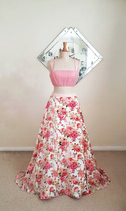 Silk Tulle wedding outfit