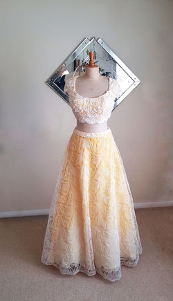 Silk beaded wedding outfit