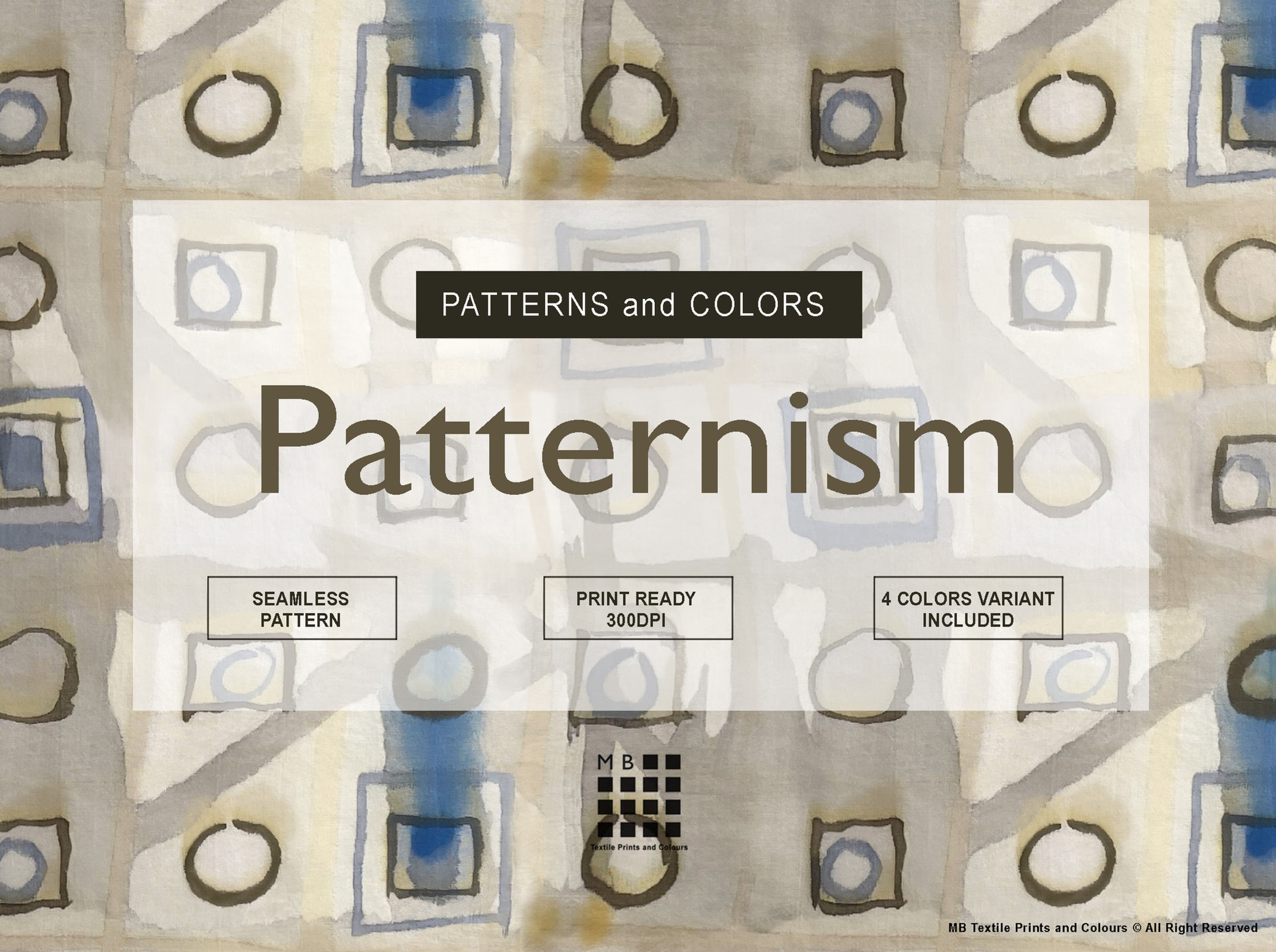 PATTERNISM. Watercolor Geometry on Fabric