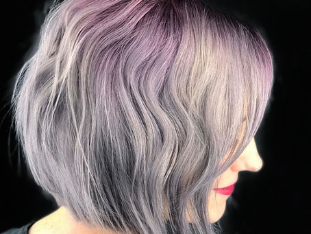 I cut all my hair off and dyed it purple.
