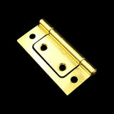 WH-5007 Non Mortise Hinge, Brass Plated