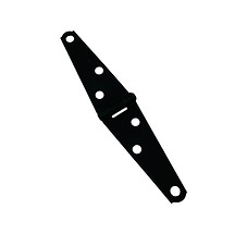 WH-3007 3" Light Strap Hinge, Black ED Coating