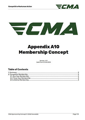 CMA Appendix 10 Membership Concept