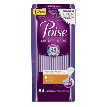 PAD, POISE MICROLINER (54/PK 6PK/CS)