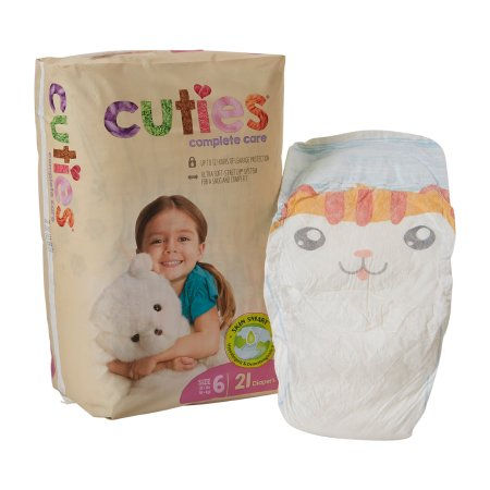 DIAPER, BABY CUTIES COMPLETE CARE JUMBO SZ6 (21/BG 4BG/CS)