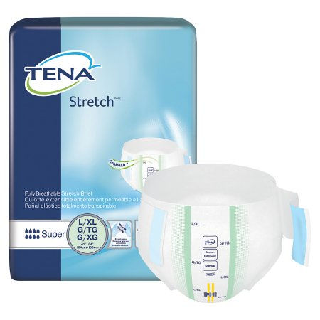 BRIEF, TENA SUPER STRCH LG/XLG(28/BG 2BG/CS) SCAPER