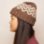 Thumbnail: Hand Knit Sine Wave Winter Cuff Beanie