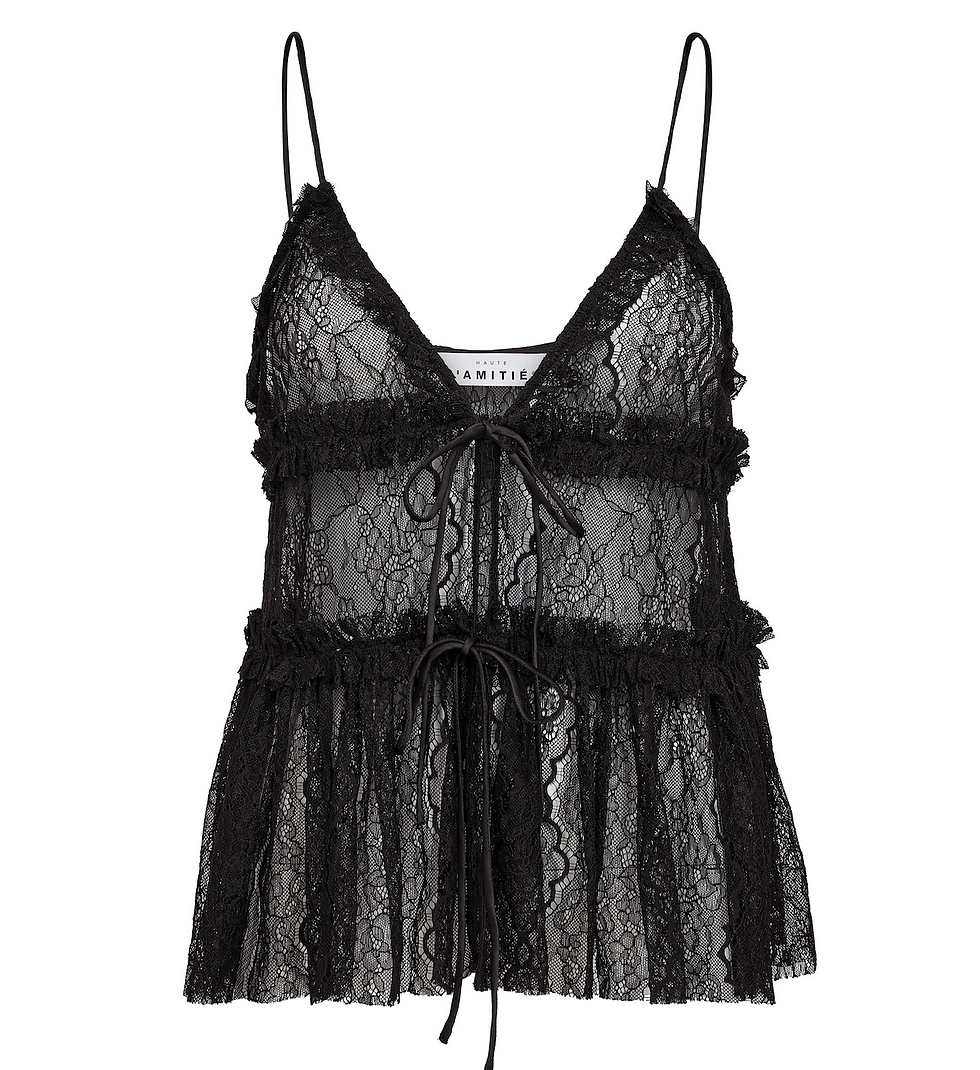 Thumbnail: Haute L'Amitié New Lace Tie Top