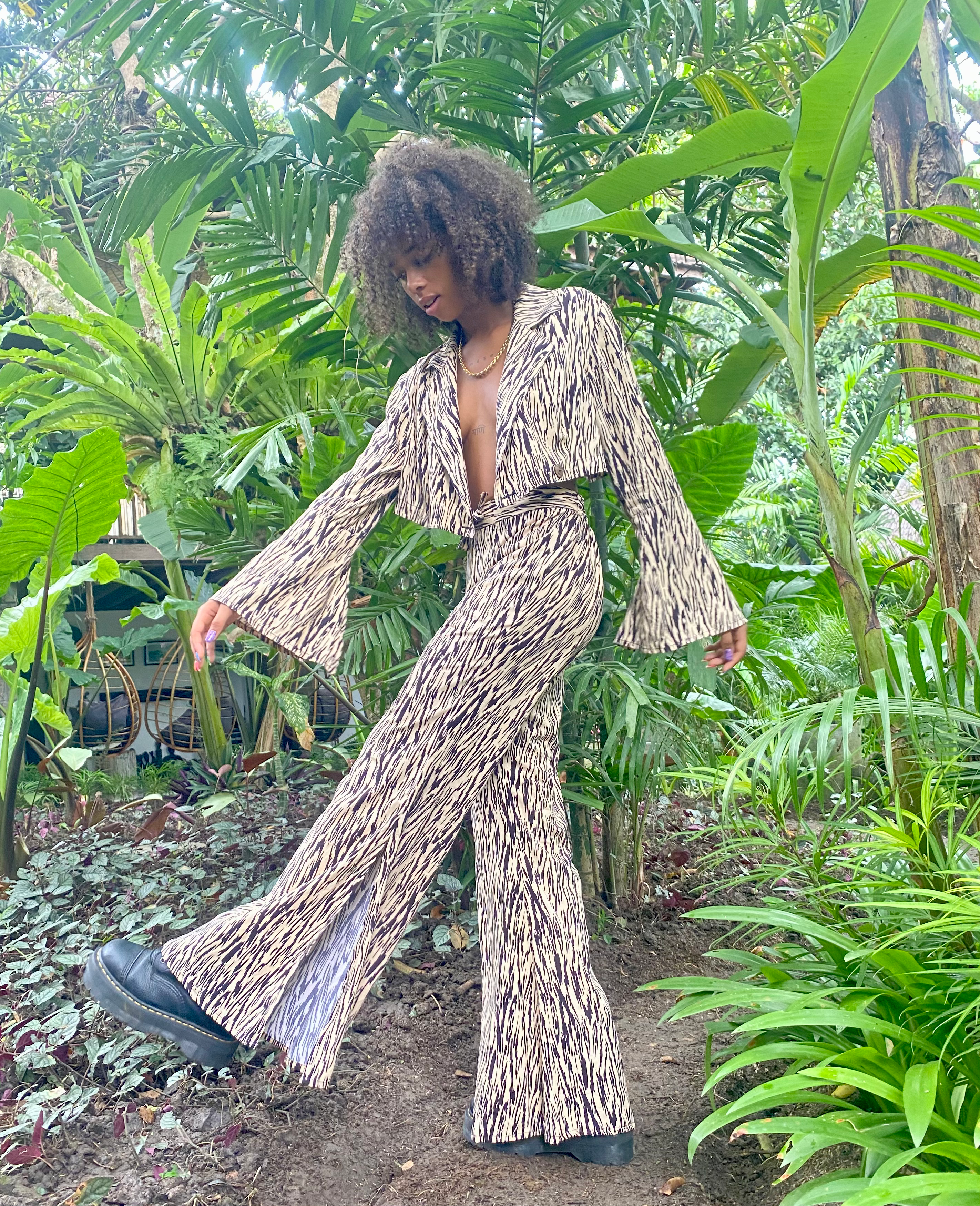 Miya Trousers Zebra Print