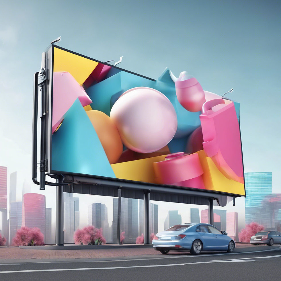 AI generated image of billboard