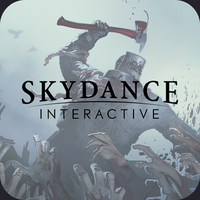 The logo of Skydance Interactive and the The Walking Dead: Saints and Sinners VR game poster.