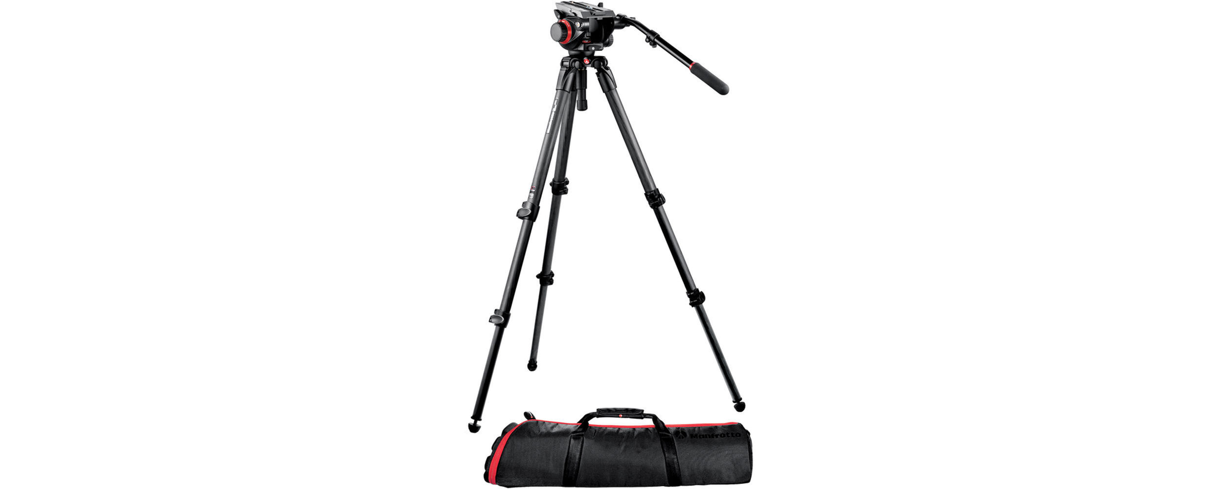 Manfrotto 504HD Fluid Head w/ Carbon Fiber Tripod & Bag
