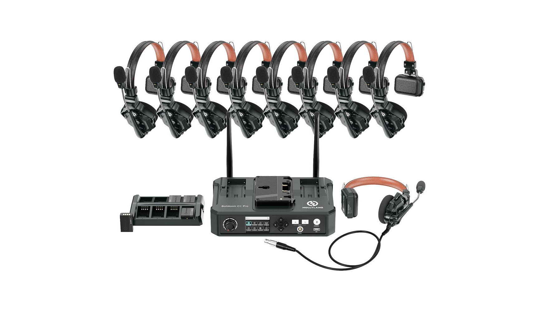 Hollyland Solidcom C1 Pro HUB8S - 9-Headset Kit