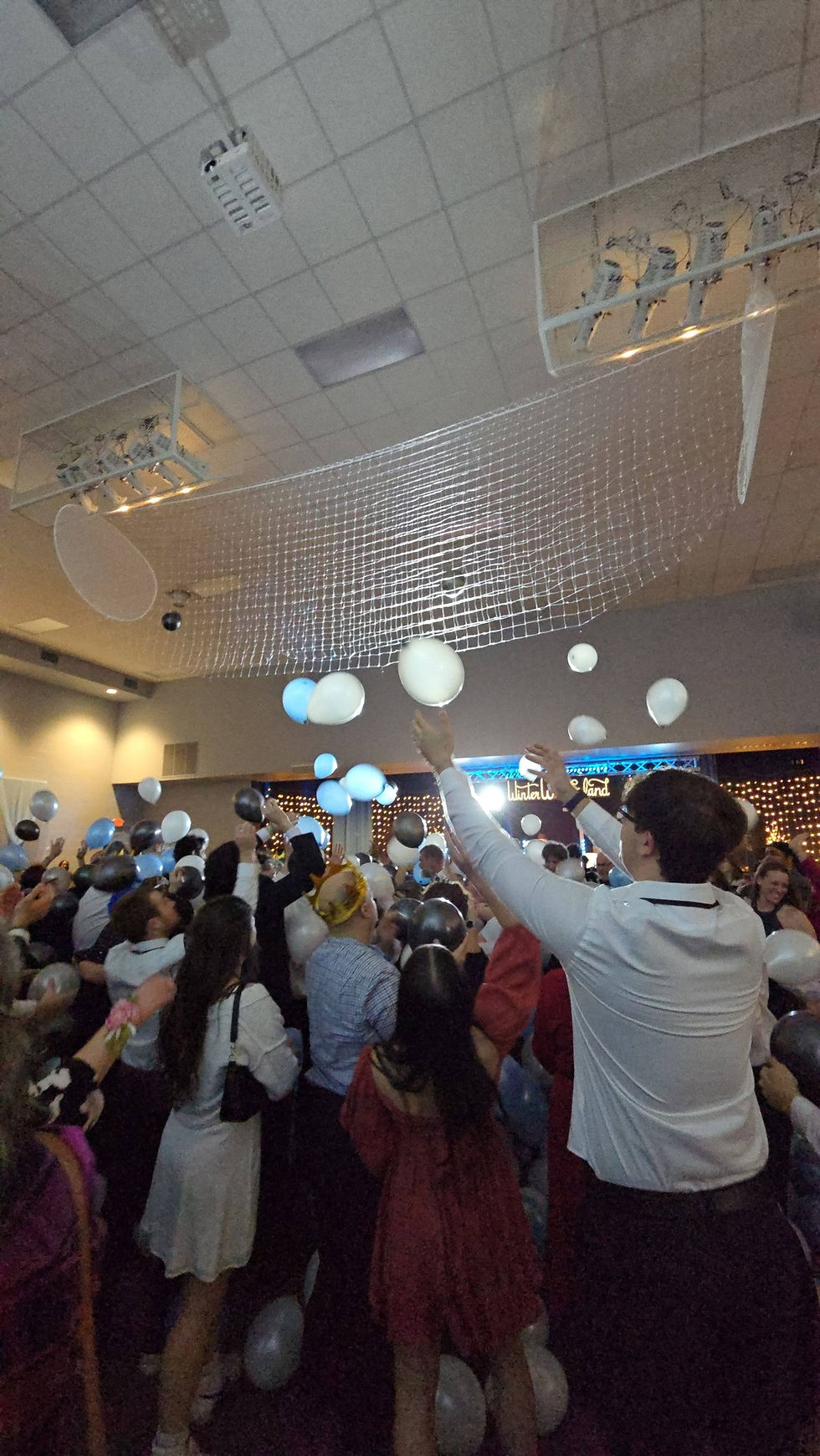 Balloon Drop at annual Winter Wonderland Special Needs Prom