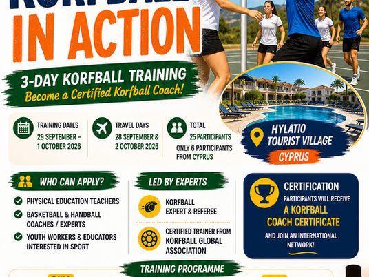 PDA: KORFBALL IN ACTION 🇨🇾 | ERASMUS+ SPORT, Pissouri, Limassol, Cyprus 28/9 - 2/10/2026