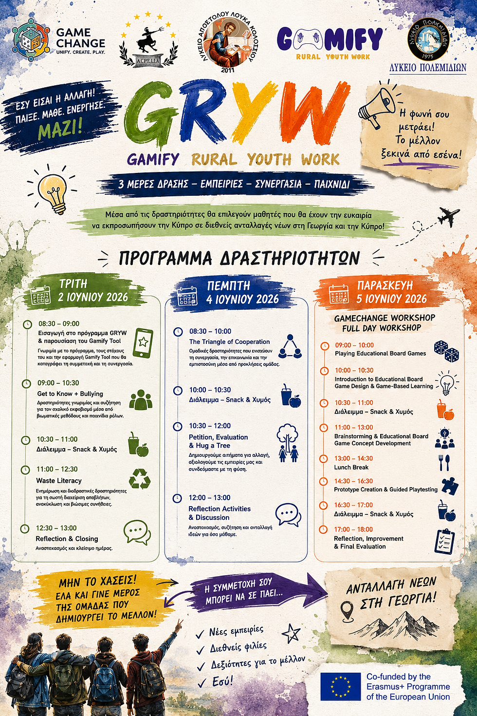 GRYW – Gamifying Rural Youth Work - Lykeio Polemidion