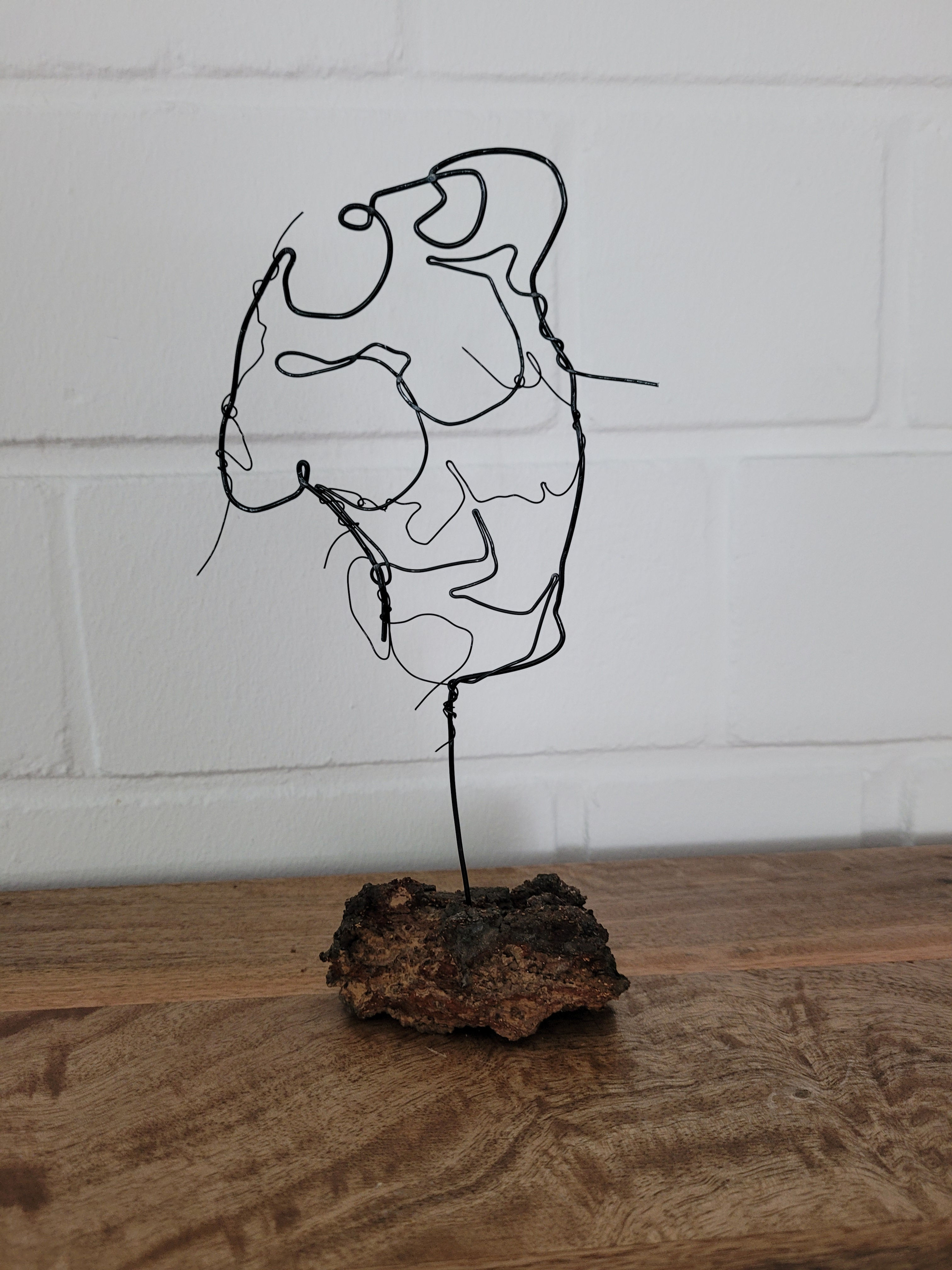 männlicher Oberkörper aus Draht