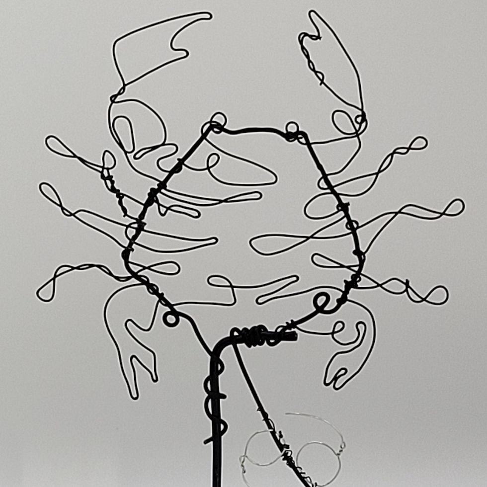 Miniaturbild: Sternzeichen Krebs aus Draht
