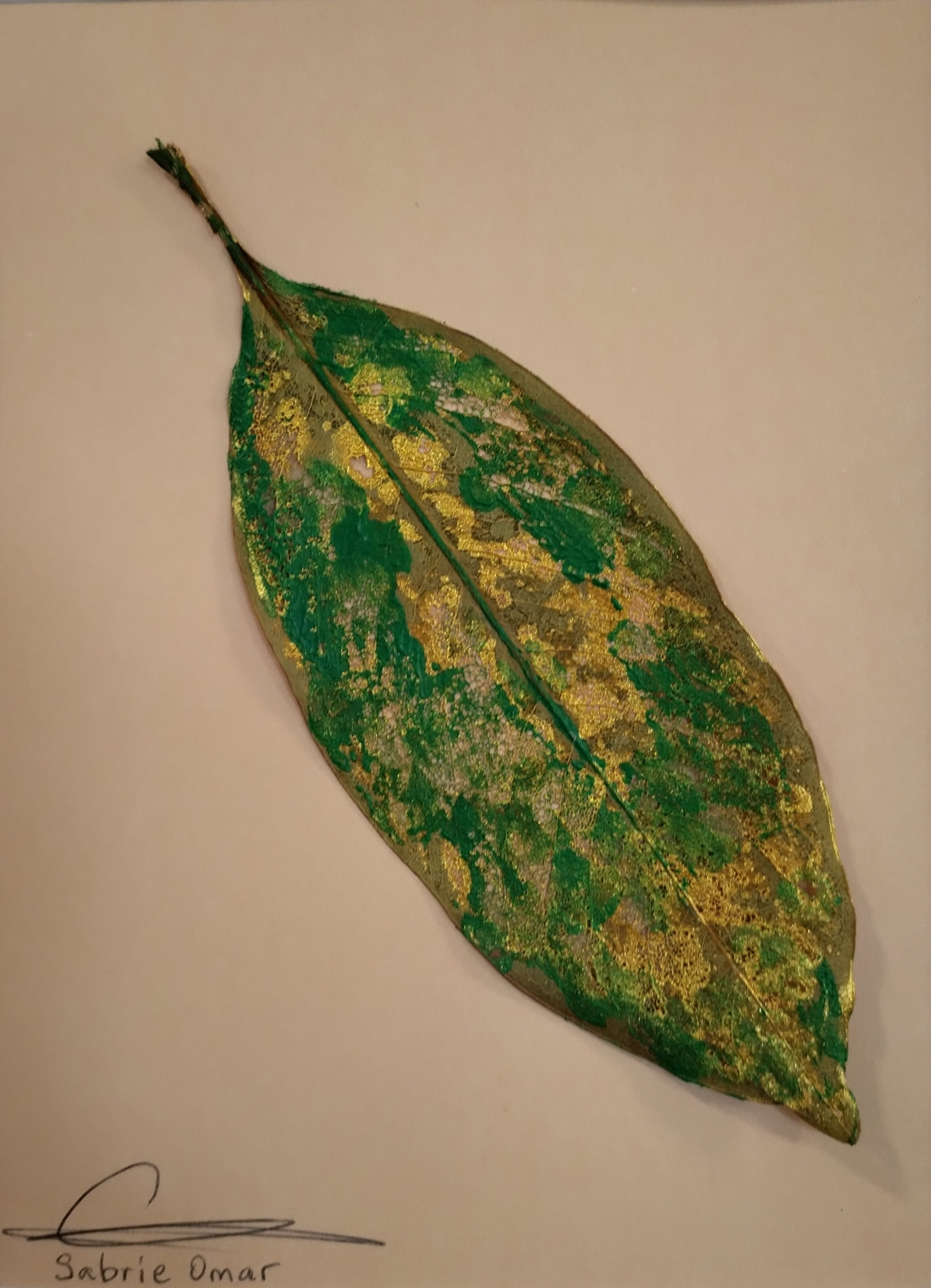Green & Gold Leaf