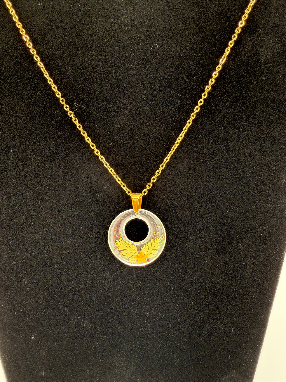 Thumbnail: Christmas Pressed Flower Necklace