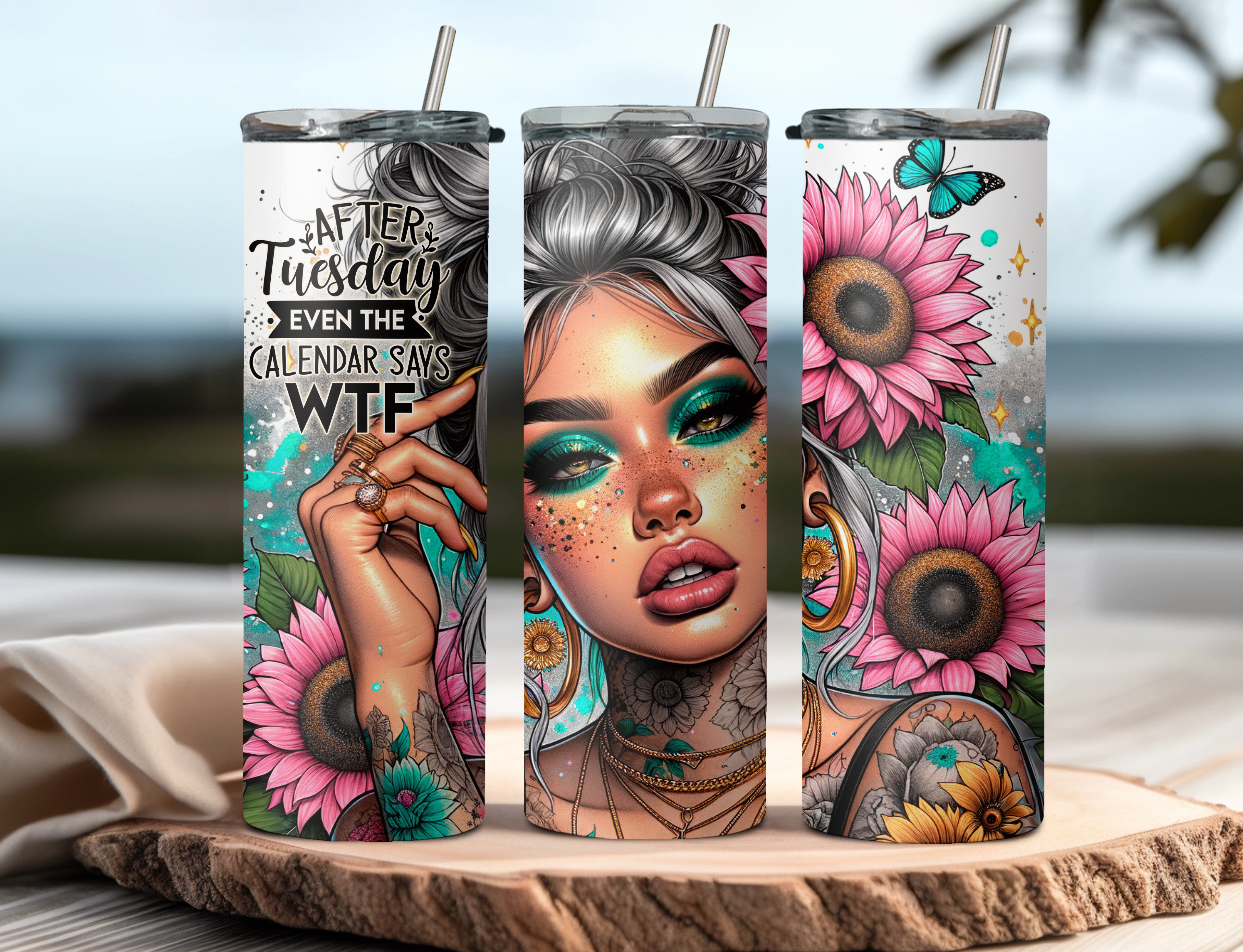 After Tuesday, Even the Calendar Says WTF Stainless Steel Skinny Tumbler