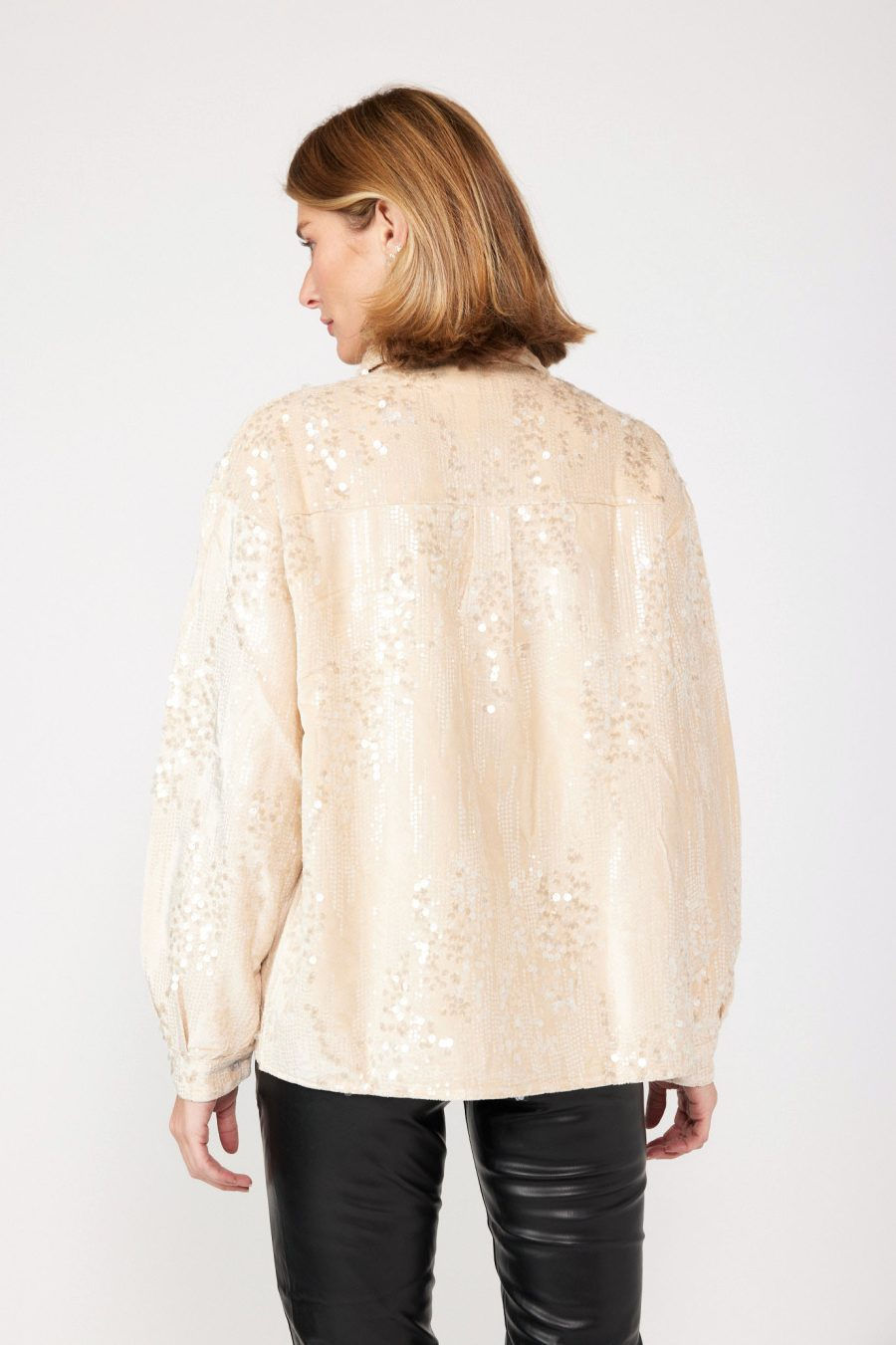 Thumbnail: GLAM VELVET SEQUIN SHIRT