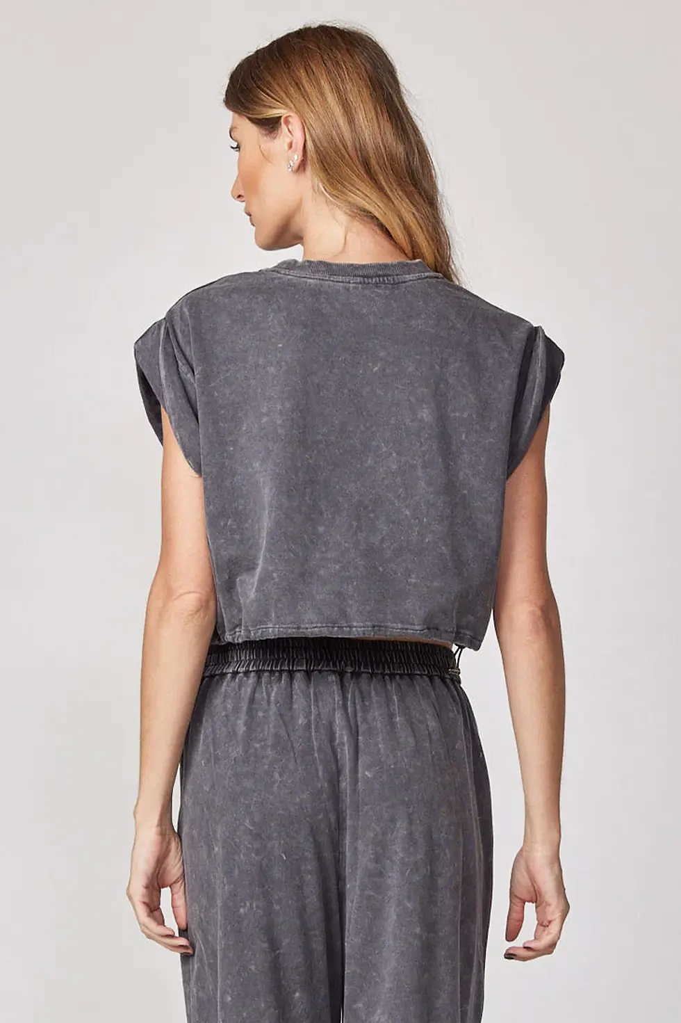 Thumbnail: ROUGE FOLDED SLEEVE T SHIRT