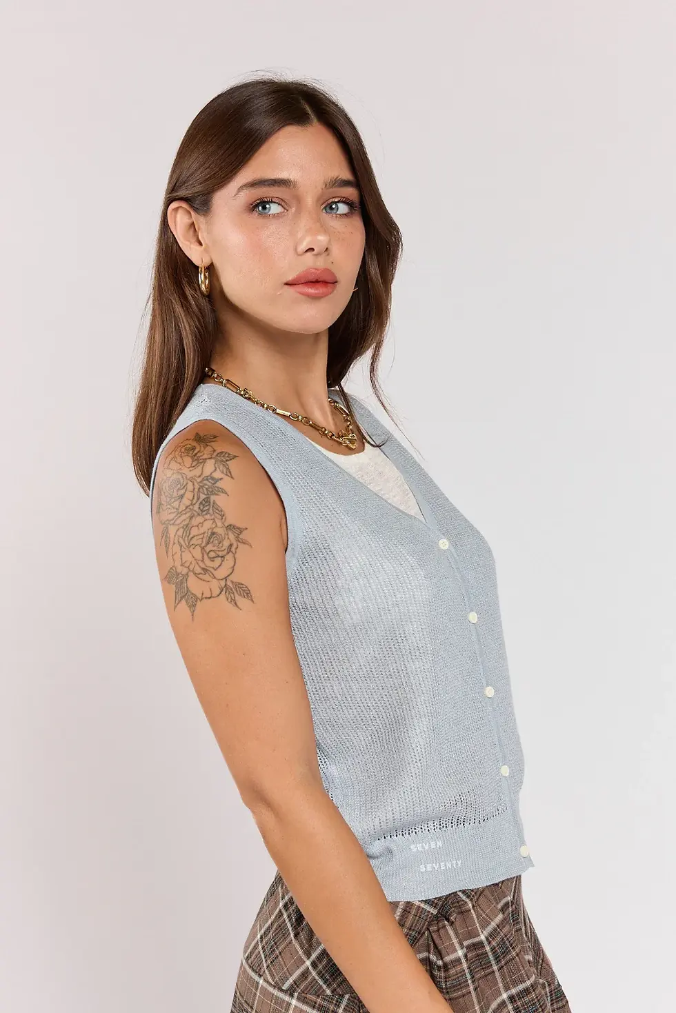 Thumbnail: SEVEN THIN BUTTON KNIT