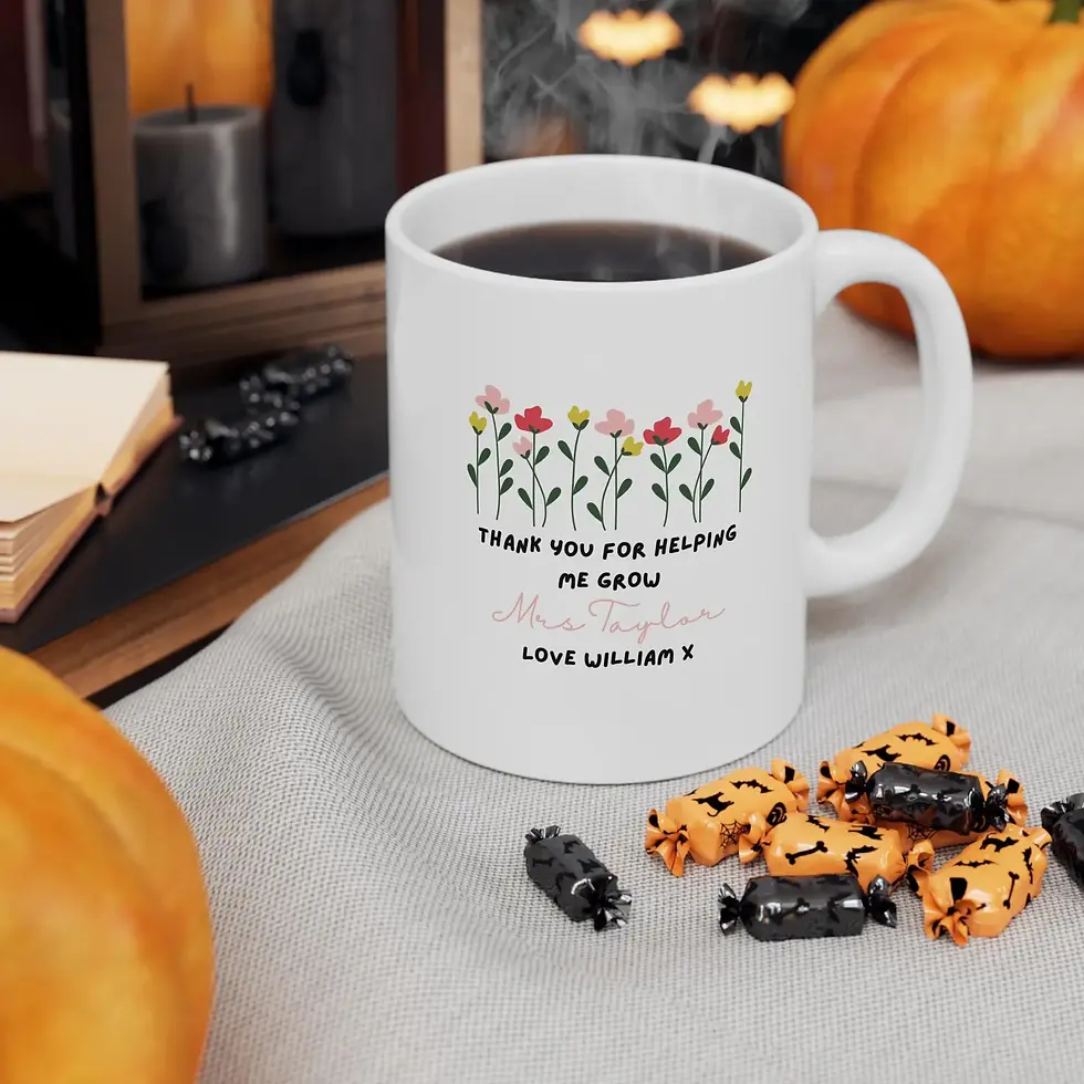 Thumbnail: Thank You For Helping Me Grow - Teacher Mug