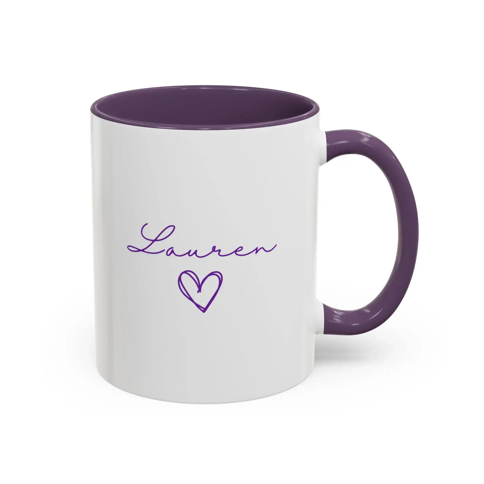 Personalised Purple Mug