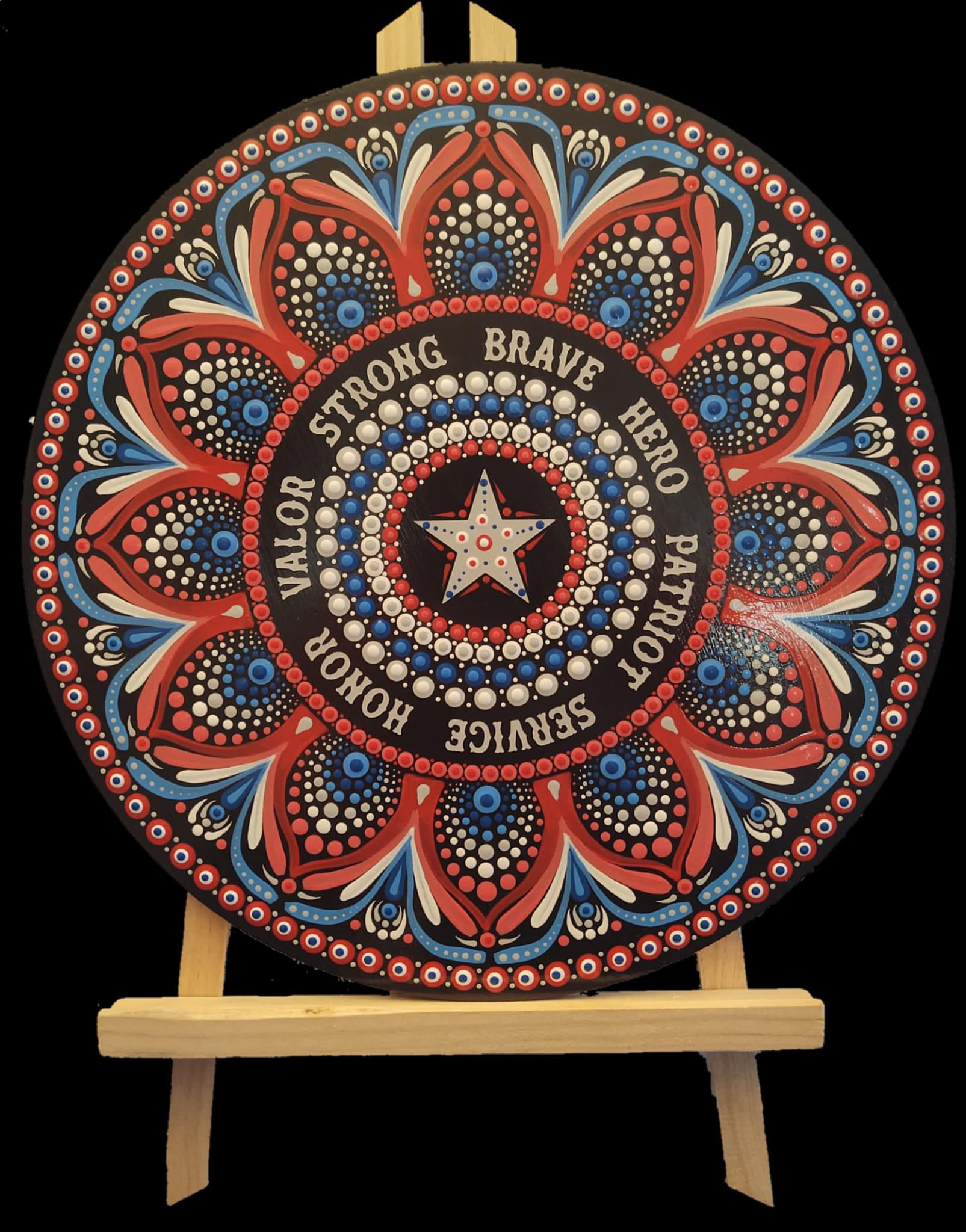 Patriotic Mandala Blessing Art