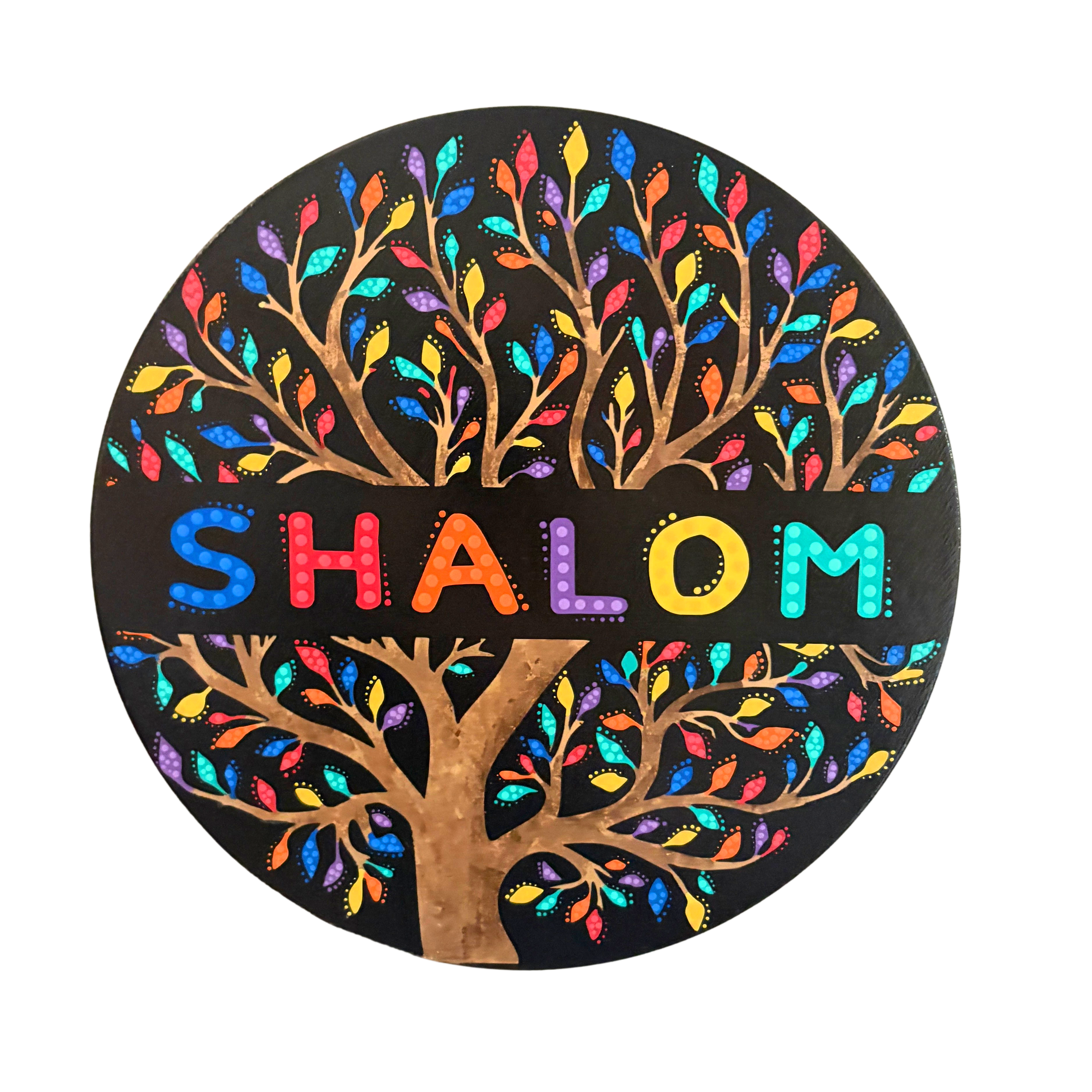 Shalom Tree Blessing Mandala Art