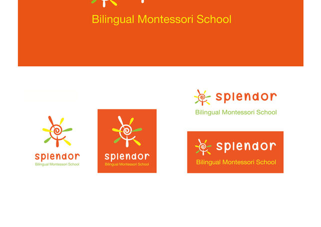 Splendor Bilingual Montessori School brand identity