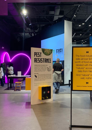 "Primordial Shift" exhibition panels to explore the relationship between genetic engineering, agriculture, and the history of corn