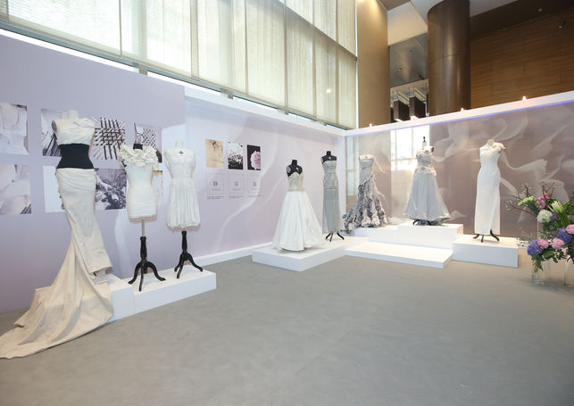 Couture dress display layout & panel designs