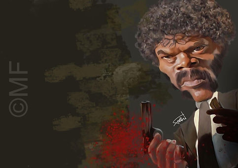 caricature Samuel L. Jackson