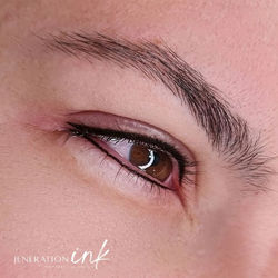Top & lower eyeliner tattoo