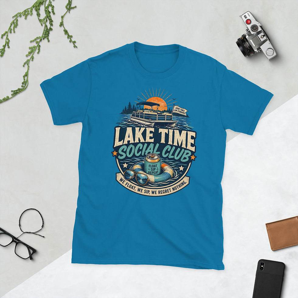 Thumbnail: Lake Time Social Club - Short-Sleeve Unisex T-Shirt