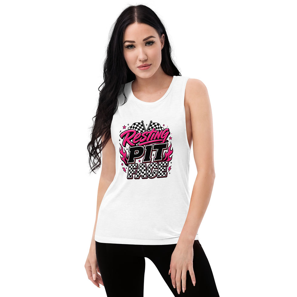 Thumbnail: Resting Pit Face Ladies’ Muscle Tank
