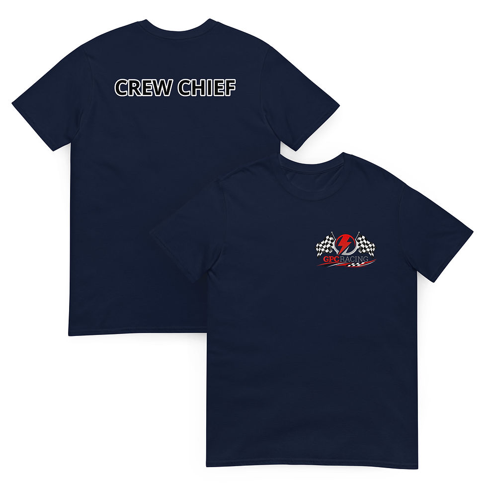 Thumbnail: Front and Personalized Back GPC Racing Short-Sleeve Unisex T-Shirt