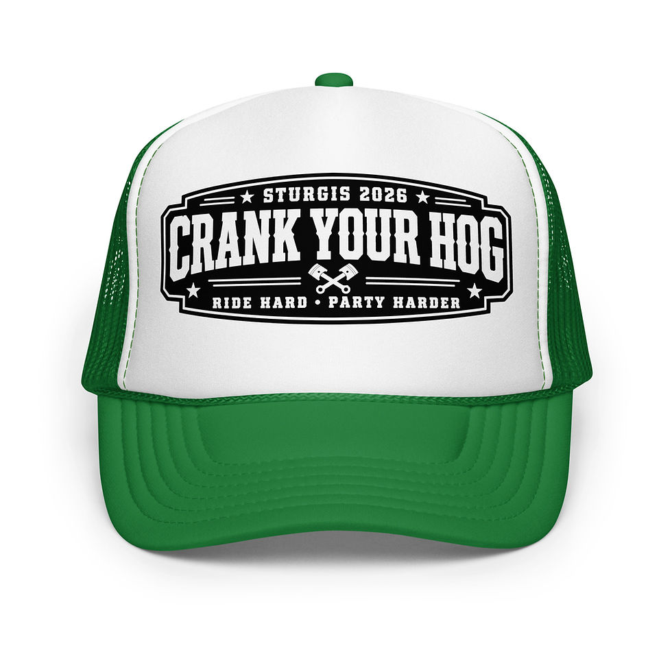 Thumbnail: Sturgis Crank Your Hog Foam trucker hat