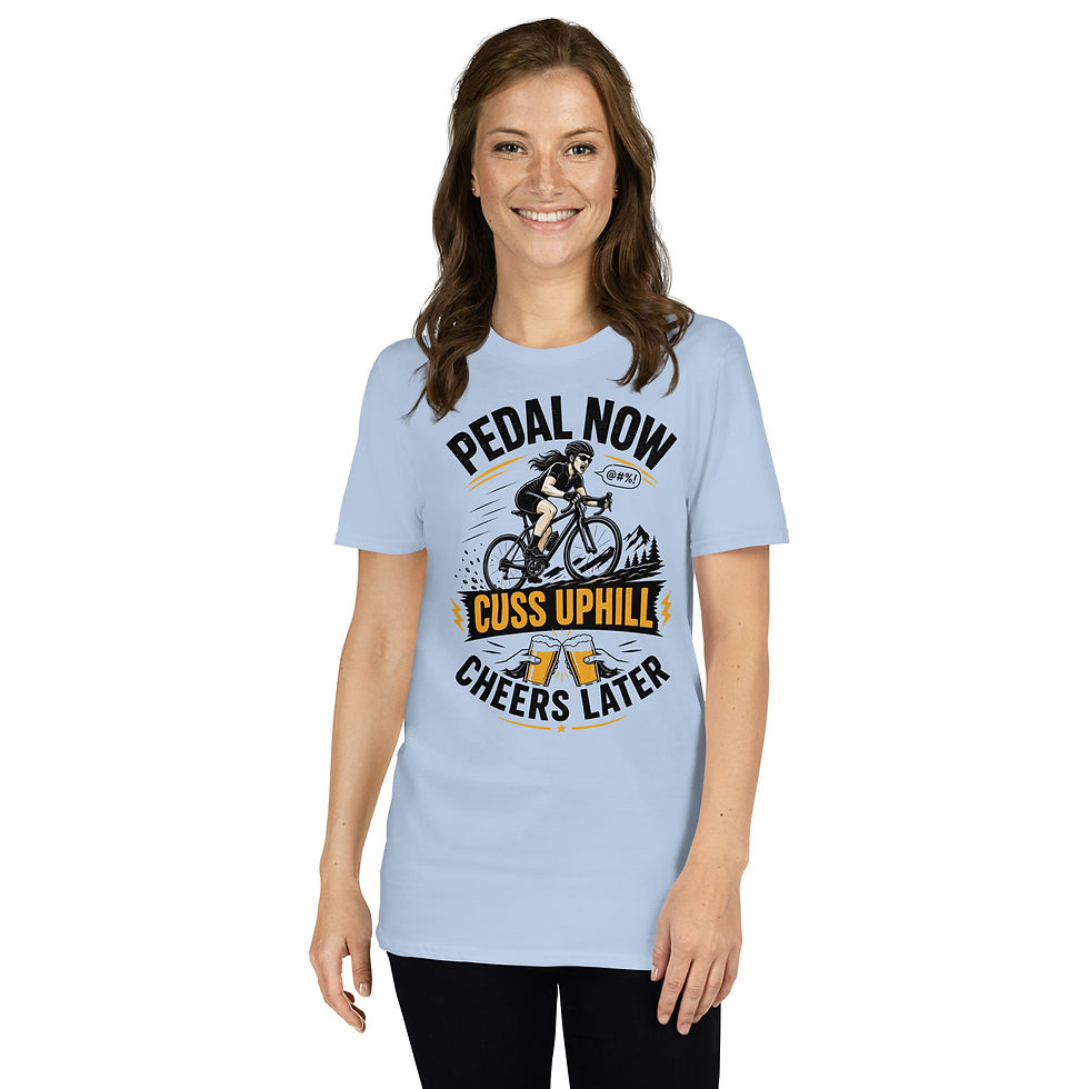 Thumbnail: Woman Biker Short-Sleeve Unisex T-Shirt