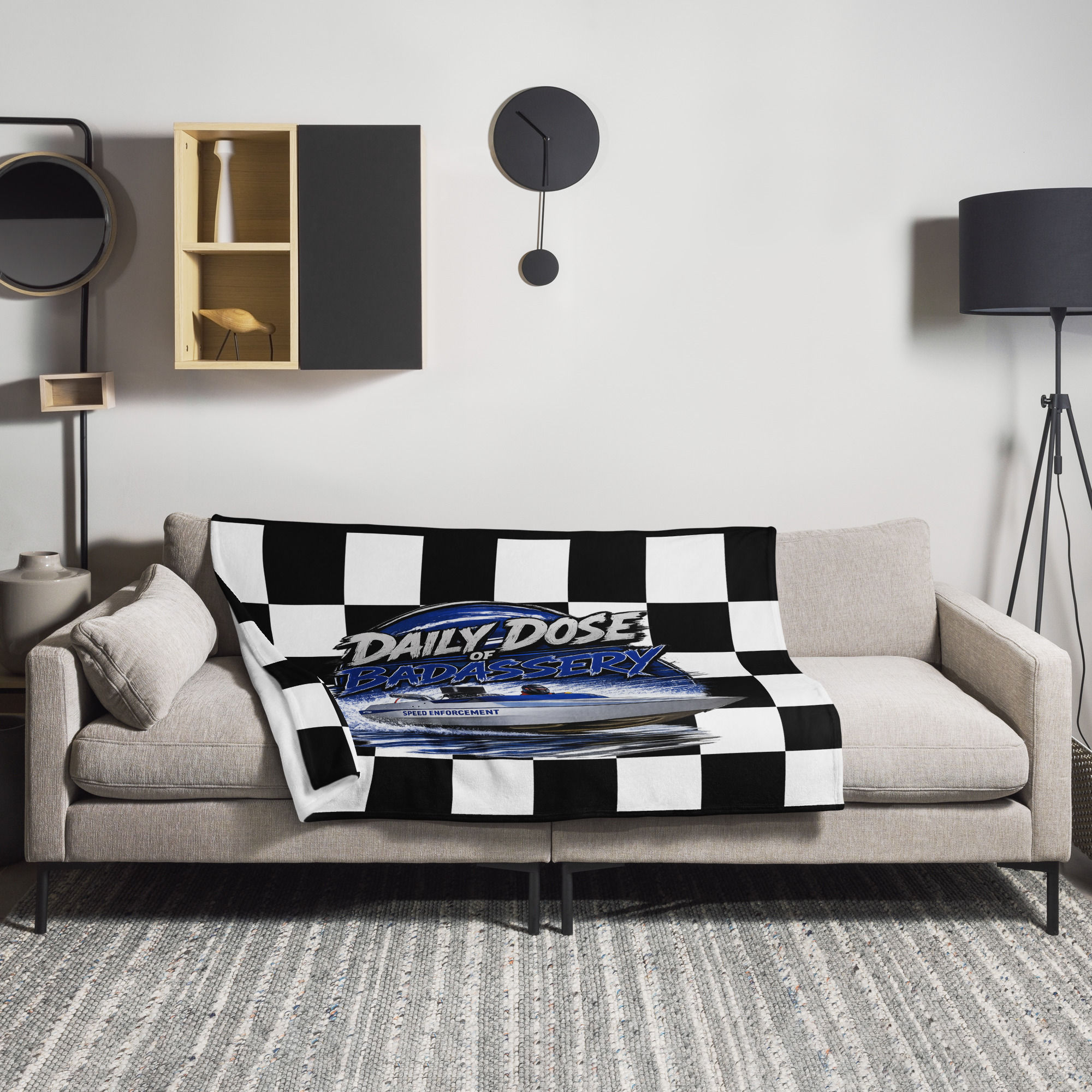 Badassery SPEED ENFORCEMENT Throw Blanket