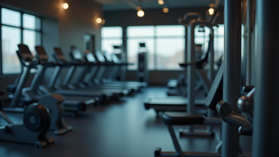 Close-up view of high-quality gym equipment in a fitness center