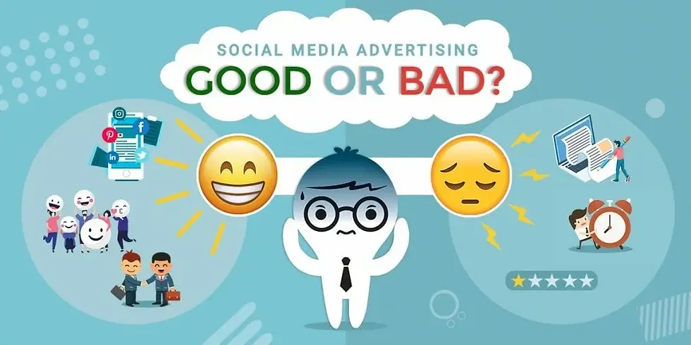 Is social media good or bad illustration?