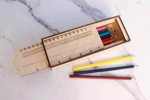 Ruler Pencil Box | LightFilledCreations