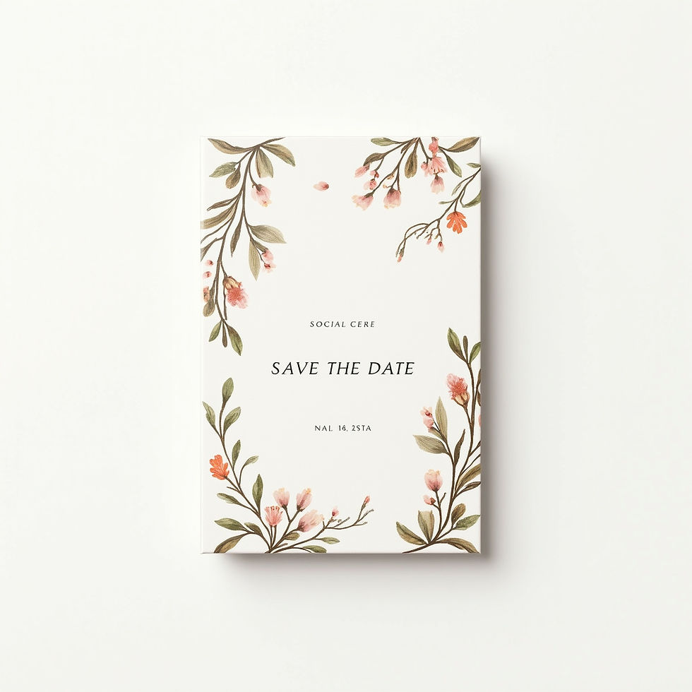 Whimsical Floral Save Date
