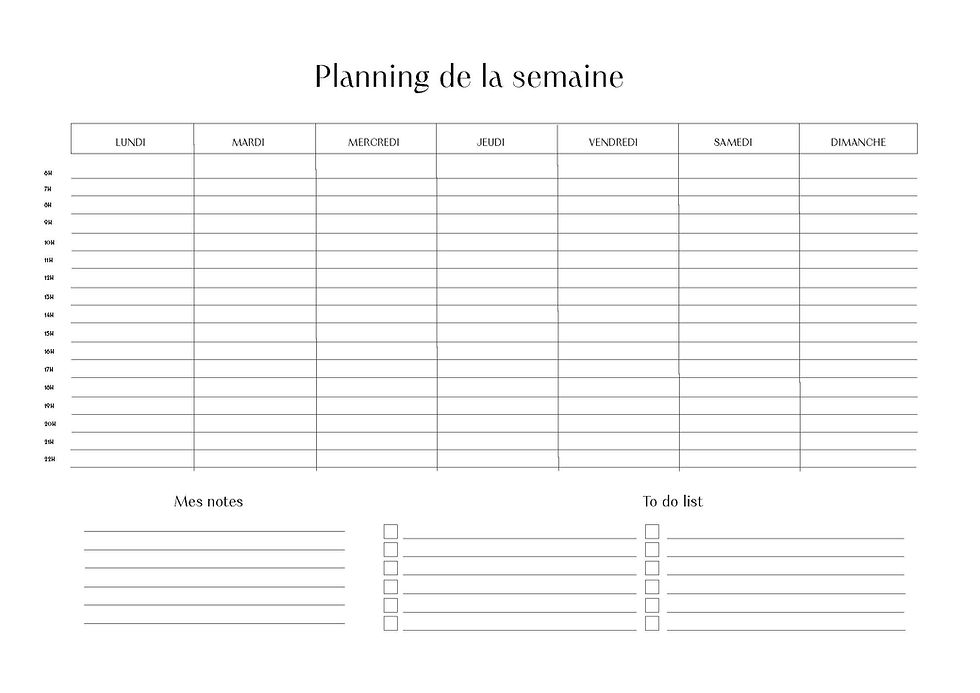 Planner Semainier Avec Horaires Gratuit T l charger En PDF Askja Studio Planner Semainier Avec Horaires Gratuit T l charger En PDF Askja Studio